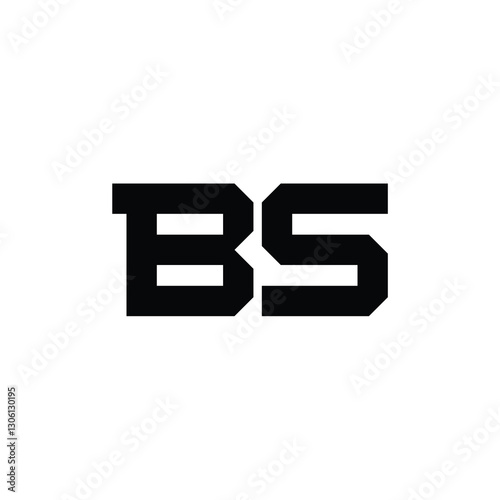 Free Download BS monogram logo design letter text name symbol monochrome logotype alphabet character simple logo - GFXLoad