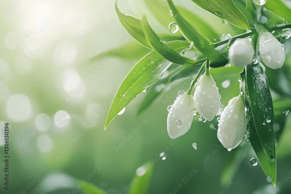 A willow tree branches swaying gently in the wind, with petals from nearby flowers caught in its leaves A willow tree branches swaying gently in the wind, with petals from nearby flowers caught in its leaves