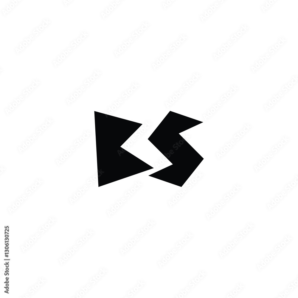 BS monogram logo design letter text name symbol monochrome logotype alphabet character simple logo BS monogram logo design letter text name symbol monochrome logotype alphabet character simple logo