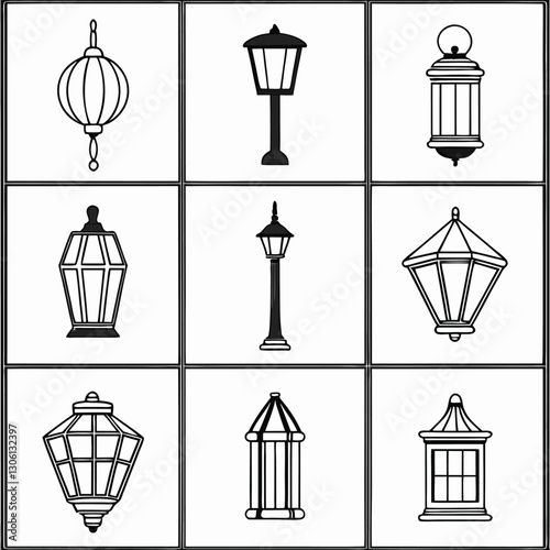 Minimalist Lamp Line Art Set Contemporary Lighting Designs
