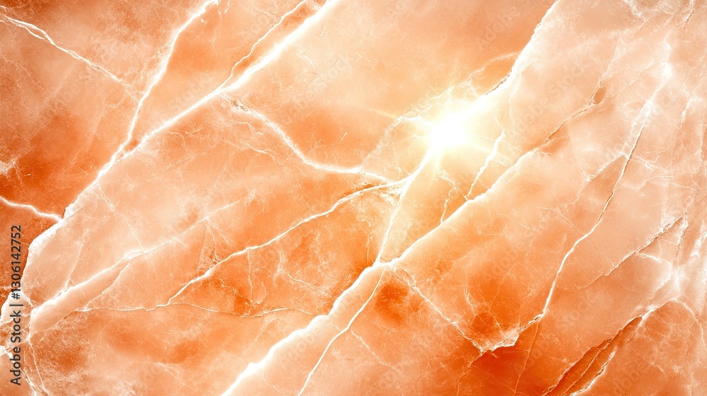Pastel peach marble background with creamy white veins. Pastel peach marble background with creamy white veins.