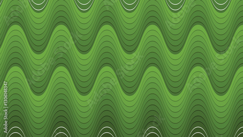 Green wave abstract background for backdrop or presentation
