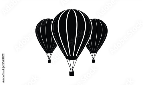 Three Hot Air Balloons