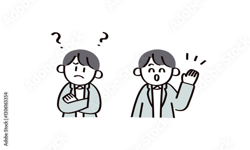 ビジネスマンのイラストセット