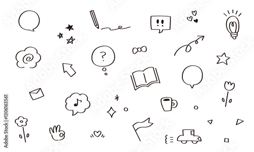 手描きイラストセット