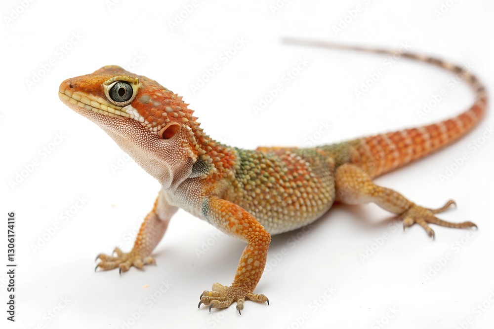 Obraz premium a gecko with white background
