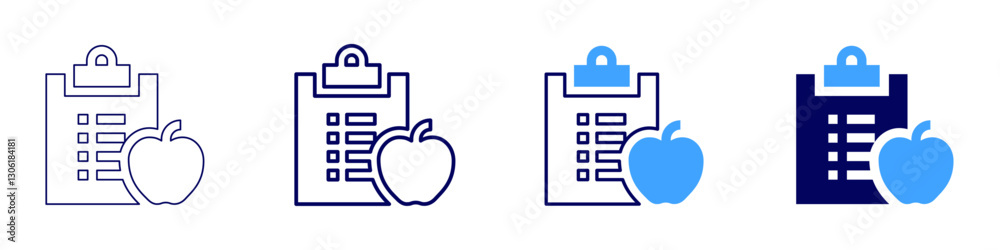 Food ingredients icon in 4 different styles. Thin Line, Line, Bold Line, Duotone. Duotone style. Editable stroke Food ingredients icon in 4 different styles. Thin Line, Line, Bold Line, Duotone. Duotone style. Editable stroke
