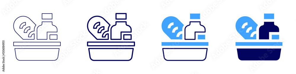 Food product testing icon in 4 different styles. Thin Line, Line, Bold Line, Duotone. Duotone style. Editable stroke Food product testing icon in 4 different styles. Thin Line, Line, Bold Line, Duotone. Duotone style. Editable stroke