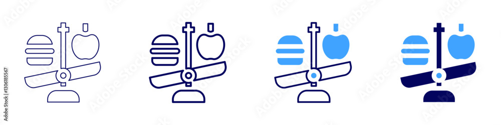 Food standards icon in 4 different styles. Thin Line, Line, Bold Line, Duotone. Duotone style. Editable stroke Food standards icon in 4 different styles. Thin Line, Line, Bold Line, Duotone. Duotone style. Editable stroke