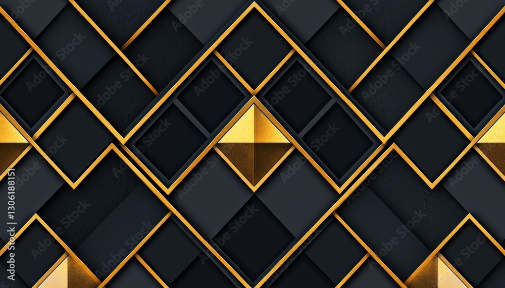 Repeating gold and blush diamond motifs seamlessly blending into a high-end Art Deco pattern Repeating gold and blush diamond motifs seamlessly blending into a high-end Art Deco pattern