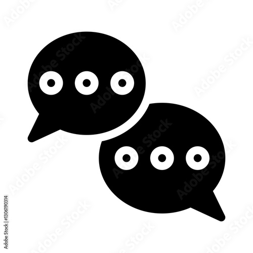 chat glyph icon