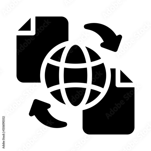 file sharing glyph icon