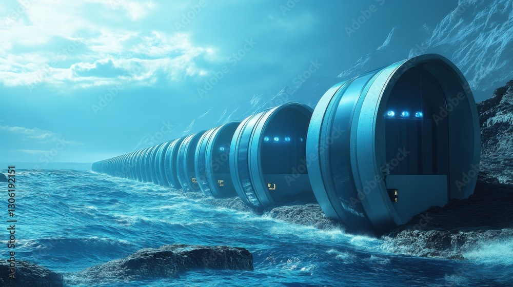 Massive wave energy converters harnessing ocean Massive wave energy converters harnessing ocean