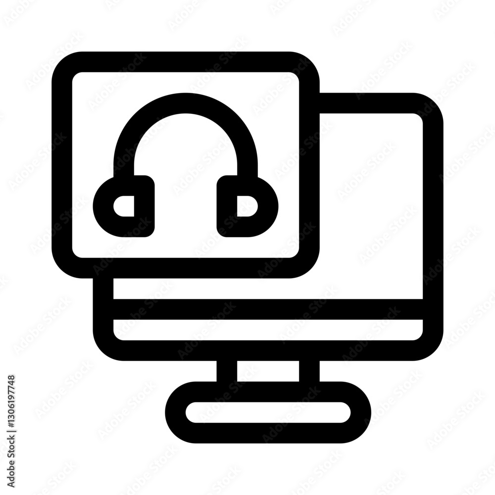 remote support line icon remote support line icon
