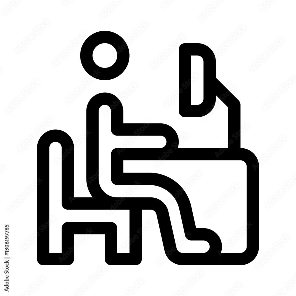 remote work tools line icon remote work tools line icon