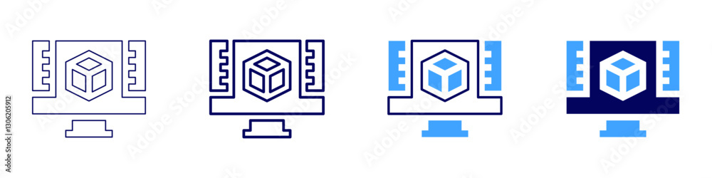 Design management icon in 4 different styles. Thin Line, Line, Bold Line, Duotone. Duotone style. Editable stroke Design management icon in 4 different styles. Thin Line, Line, Bold Line, Duotone. Duotone style. Editable stroke