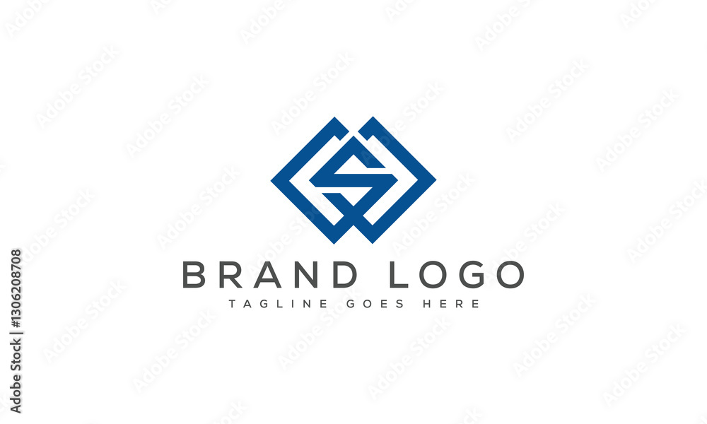 letter WS logo design vector template design for brand. letter WS logo design vector template design for brand.