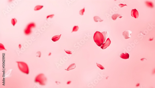 깊이감,평화로운,봄,부드러운,꿈같은,우아한,빨간색,로맨틱,바람,핑크색,떠다니는,예술적,에테리얼,춤추는,그라데이션,꽃잎,벚꽃