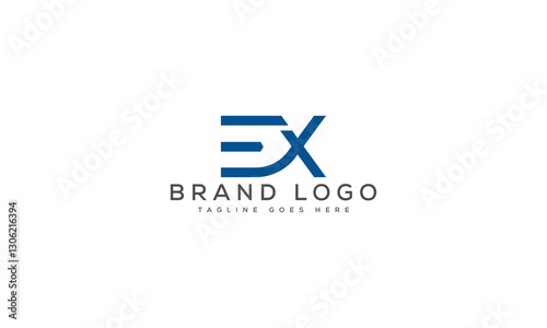 letter EX logo design vector template design for brand.
