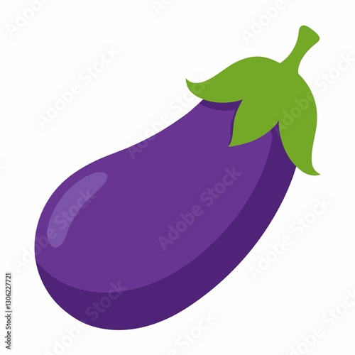 A brinjal illustration isolated on white background