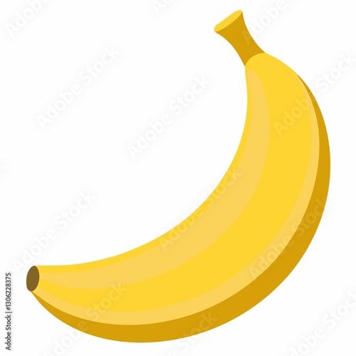 A banana illustration isolated on white background
