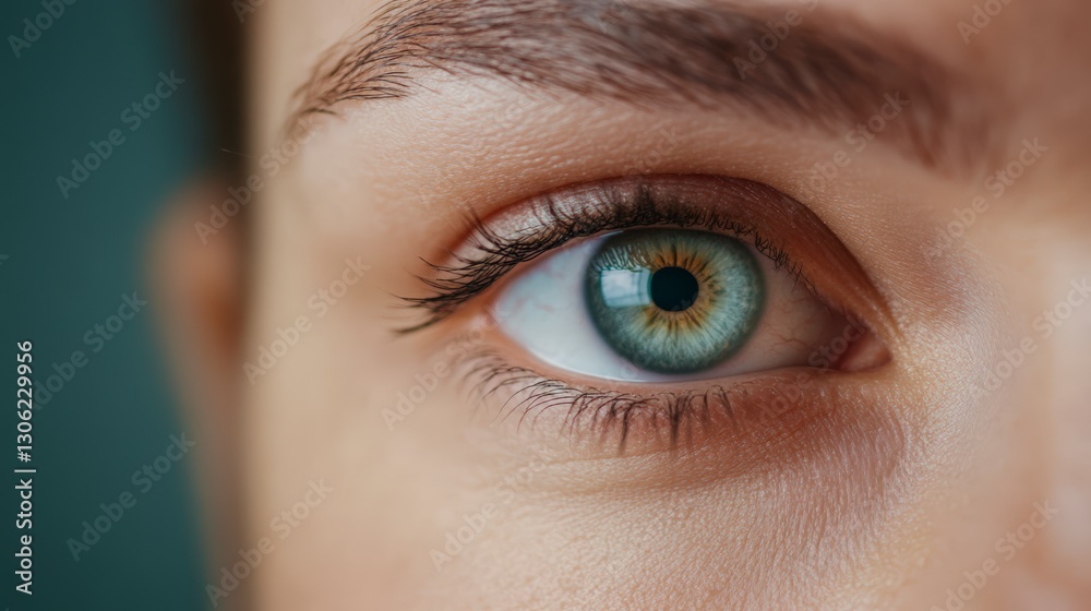 Close Up of a Hazel Eye with Green and Gold Flecks Close Up of a Hazel Eye with Green and Gold Flecks