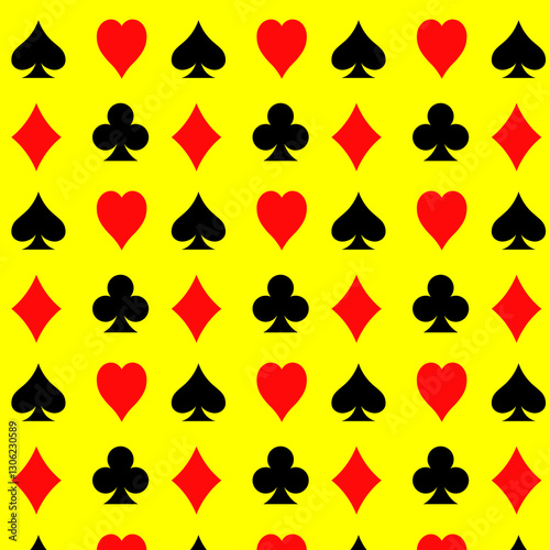 Photography Seamless Playing Card Suit Pattern