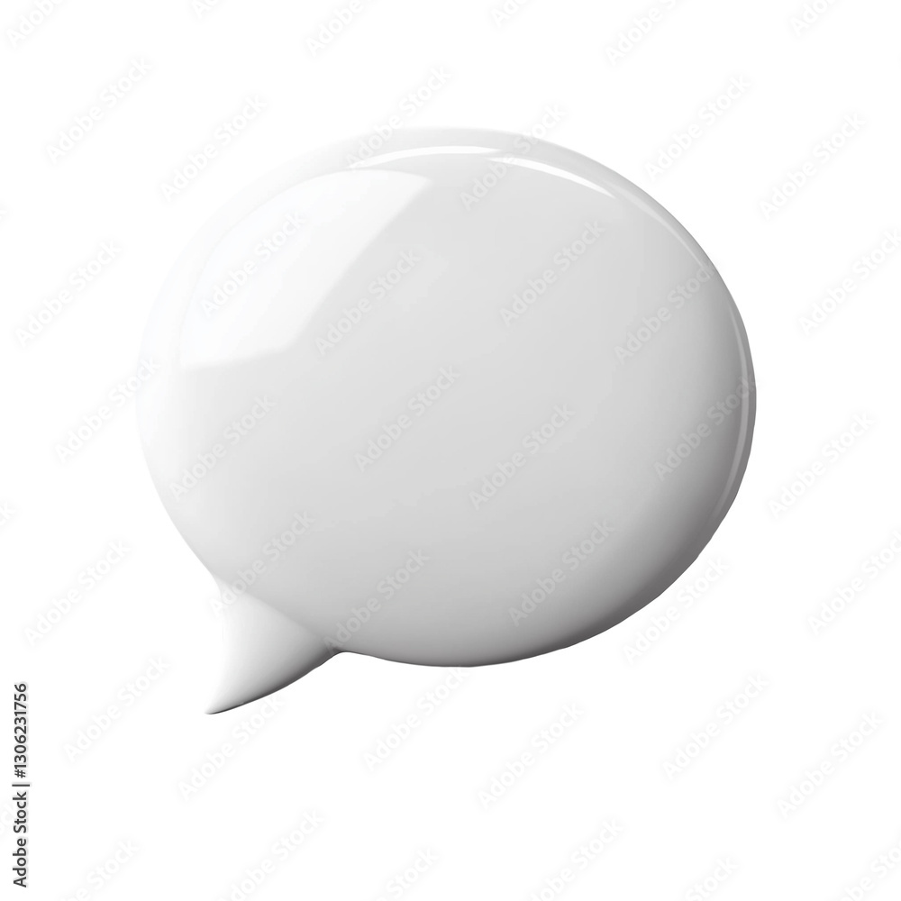 white Speech Bubble. Talk bubble. Cloud speech bubbles collection. 3D Rendering isolated on transparent white background, png. white Speech Bubble. Talk bubble. Cloud speech bubbles collection. 3D Rendering isolated on transparent white background, png.