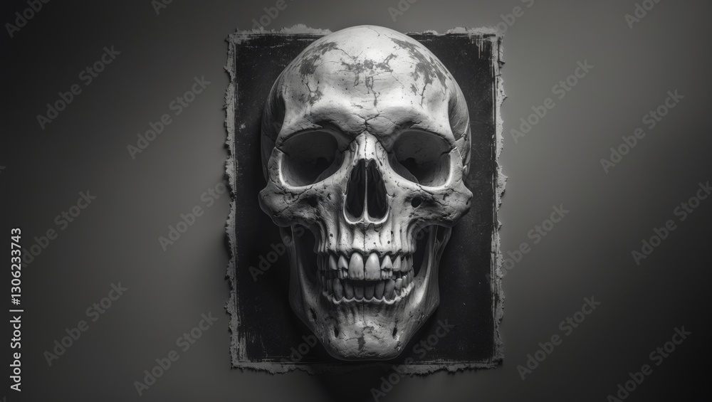 Retro typography t-shirt graphic design featuring a black and white skull. Ideal for concert flyers or rock band album covers. Retro typography t-shirt graphic design featuring a black and white skull. Ideal for concert flyers or rock band album covers.