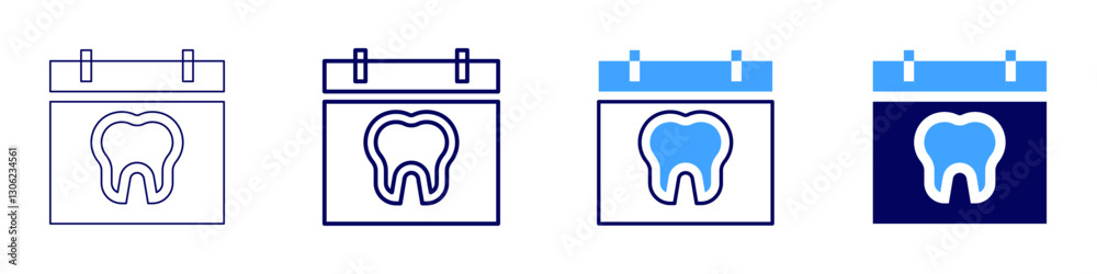 Calendar tracking system icon in 4 different styles. Thin Line, Line, Bold Line, Duotone. Duotone style. Editable stroke Calendar tracking system icon in 4 different styles. Thin Line, Line, Bold Line, Duotone. Duotone style. Editable stroke