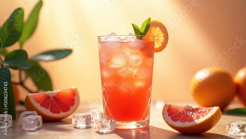 Refreshing Grapefruit Ade for a Cool Summer Beverage photo