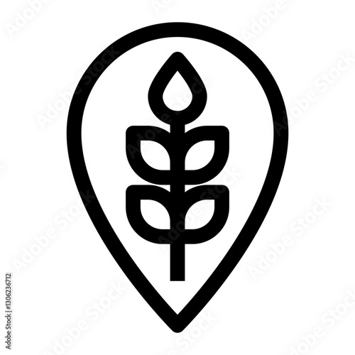 agriculture thin icon