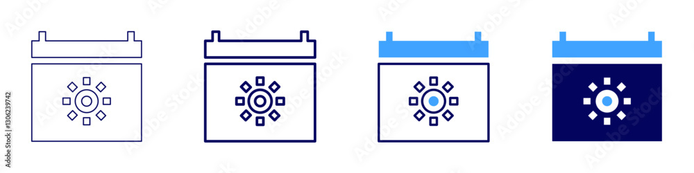 Time blocking planner icon in 4 different styles. Thin Line, Line, Bold Line, Duotone. Duotone style. Editable stroke Time blocking planner icon in 4 different styles. Thin Line, Line, Bold Line, Duotone. Duotone style. Editable stroke