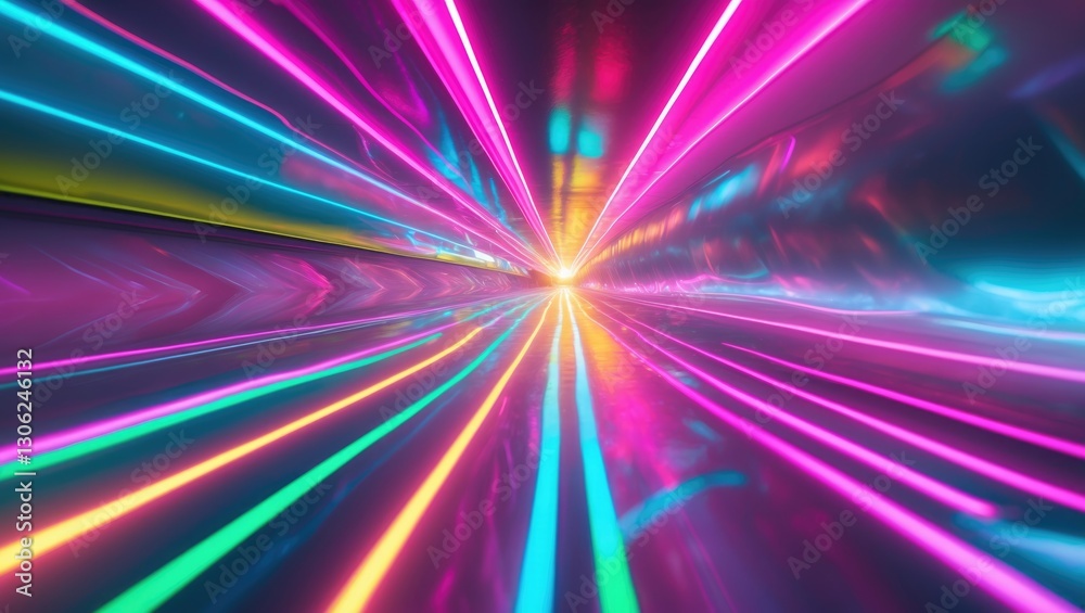 Creative background featuring vibrant neon illumination Creative background featuring vibrant neon illumination
