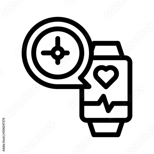 habit tracker line icon