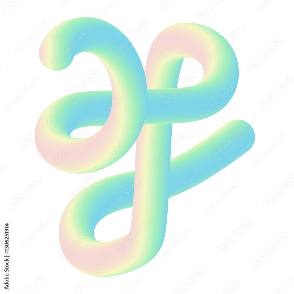Obraz premium Abstract Gradient Spiral