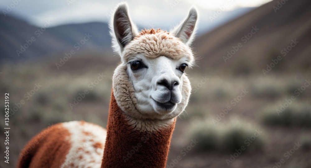 Obraz premium close-up of an alpaca in Argentina