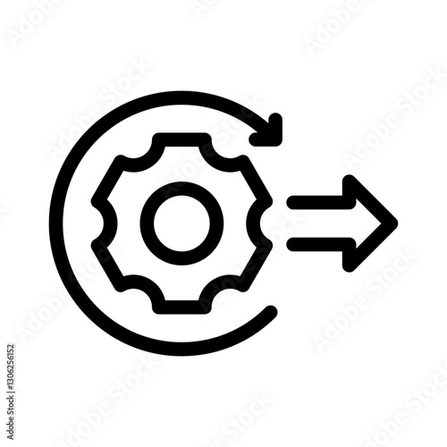 productivity metrics line icon