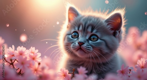 Adorable Gray Kitten