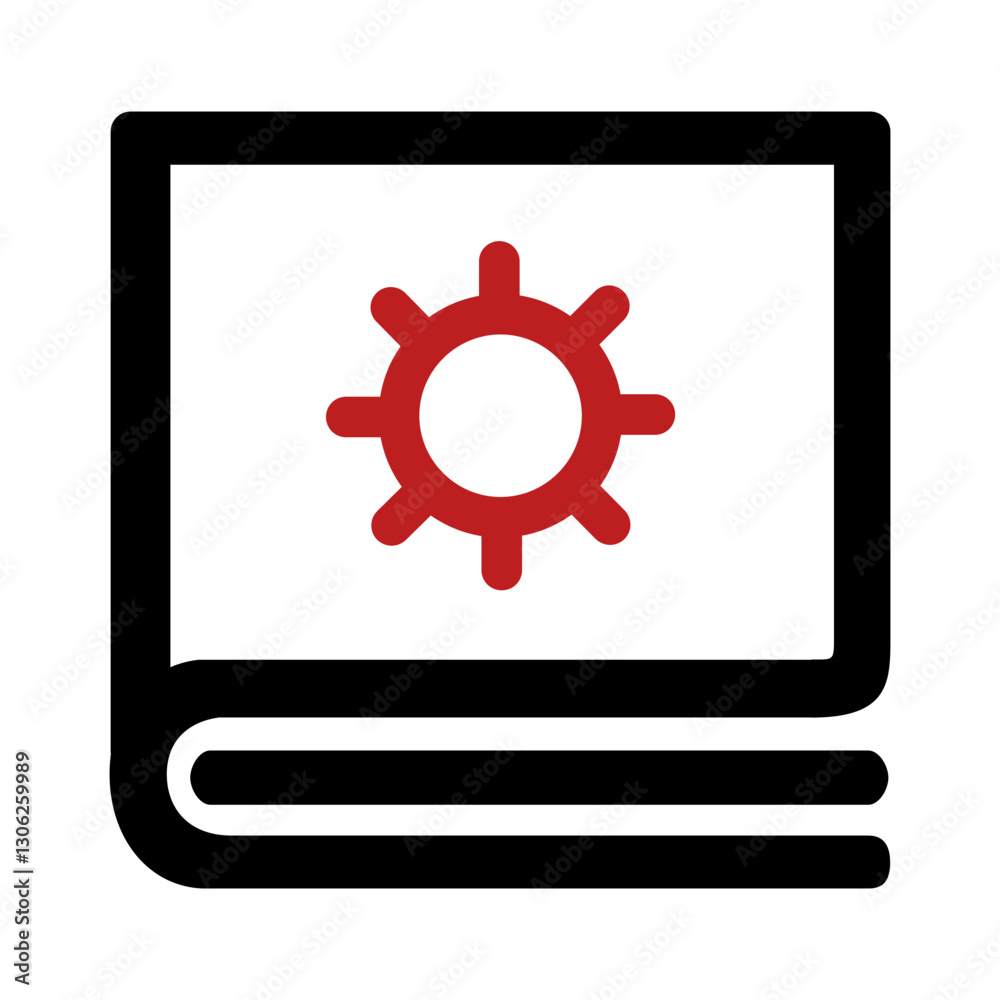 Copyright background management black and red outline icon pack Copyright background management black and red outline icon pack