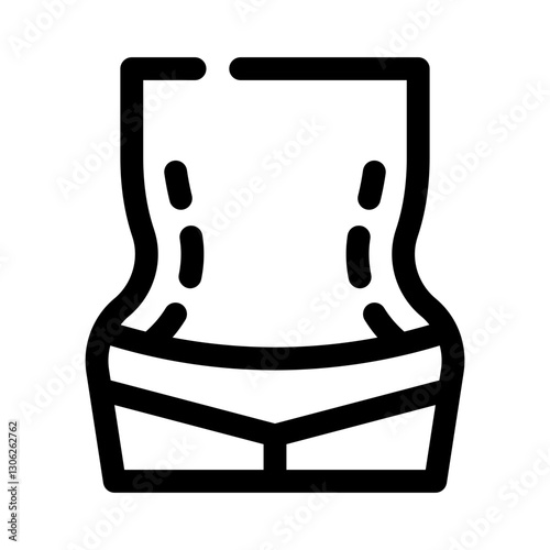 tummy tuck line icon