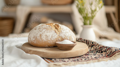Artisanal Loaf: A rustic lo...
