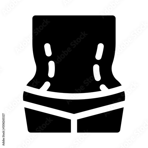 tummy tuck glyph icon