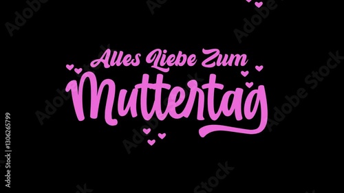 Wallpaper Mural Animation Alles liebe zum muttertag. Happy Mother's day in deutch. chroma key Torontodigital.ca