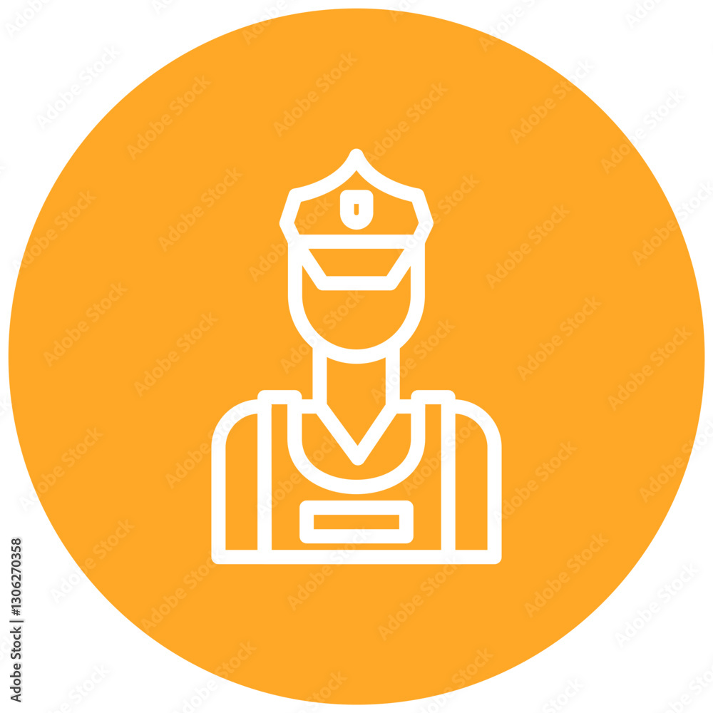 Security Guard Icon Security Guard Icon
