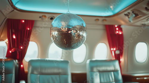 Disco Ball Airplane: A dazz...