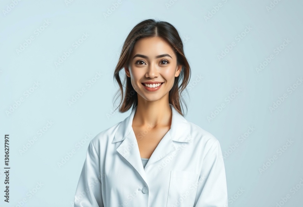 Female scientist in a lab setting Female scientist in a lab setting