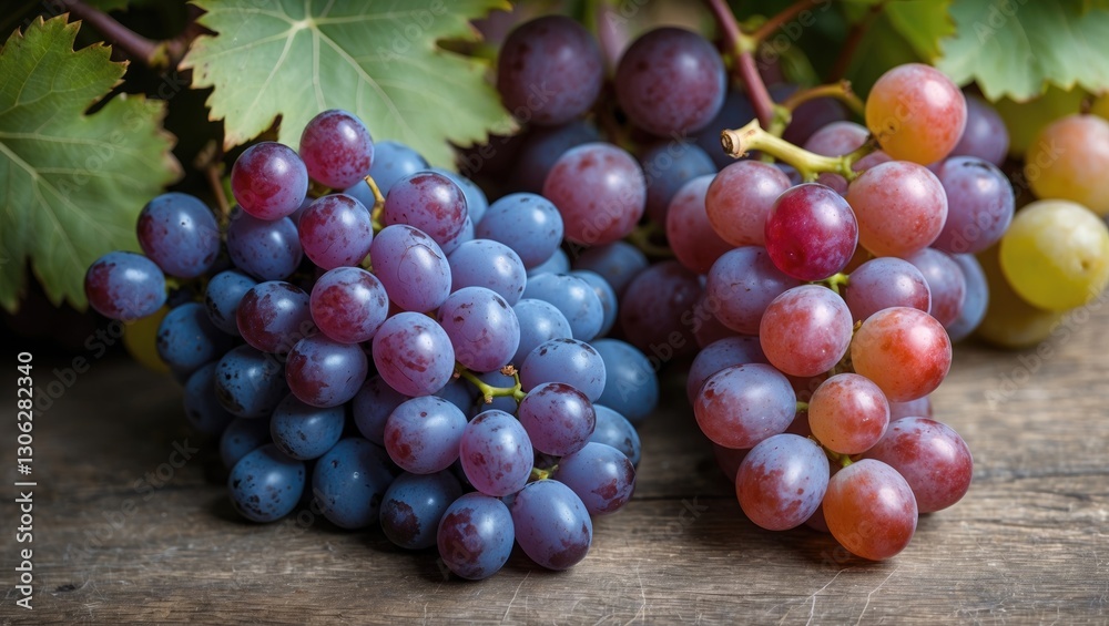Italian grapes, Ruby variety, and Benitaka grapes Italian grapes, Ruby variety, and Benitaka grapes