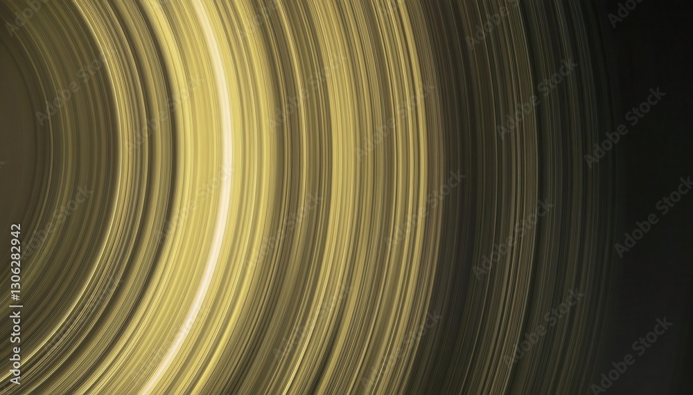 Fototapeta premium golden light streaks in circular motion, abstract radial texture with dynamic glow, futuristic motion background