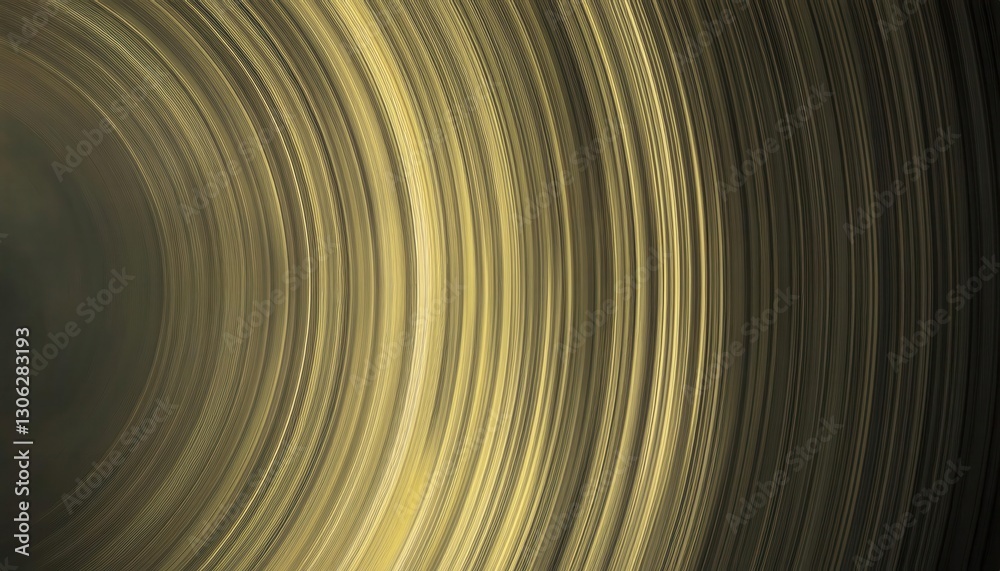Obraz premium golden light streaks in circular motion, abstract radial texture with dynamic glow, futuristic motion background